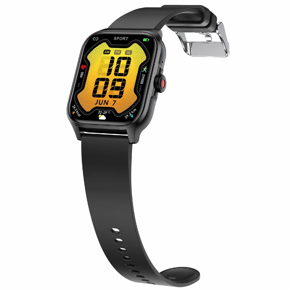 QX15 Realtek Chip 1.85-inch TFT Screen Blood Oxygen Monitor Bluetooth-compatible Smart Watch - Black - 3