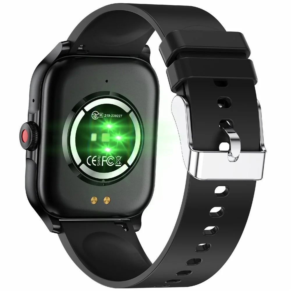 QX15 Realtek Chip 1.85-inch TFT Screen Blood Oxygen Monitor Bluetooth-compatible Smart Watch - Black - 4