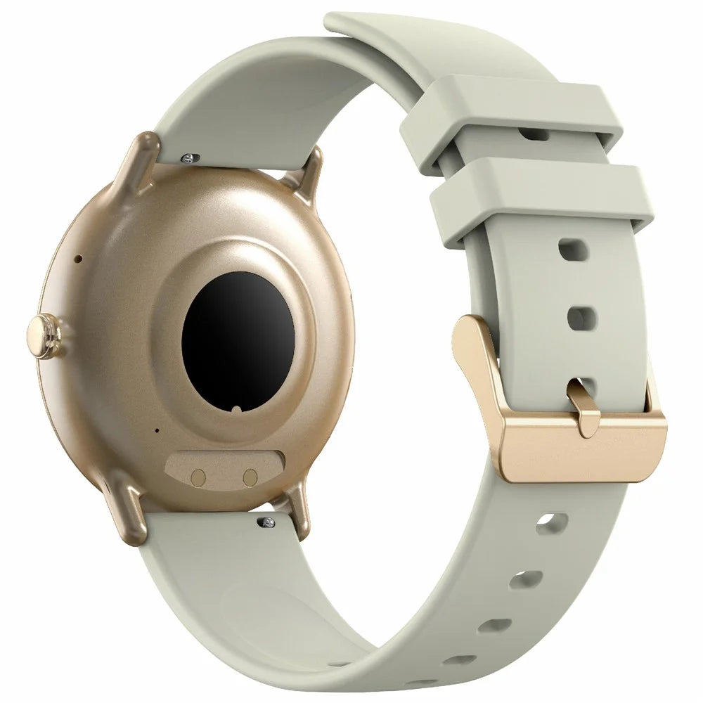 Y86 Sports Smart Watch 1.43-inch AMOLED Screen Heart Rate Blood Oxygen Monitor, Silicone Strap - Beige - 2