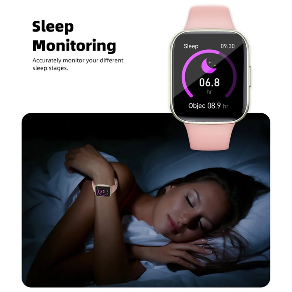 Y83 Smart Watch Bluetooth-compatible Call Heart Rate Blood Oxygen Monitor Fitness Tracker - Pink - 4