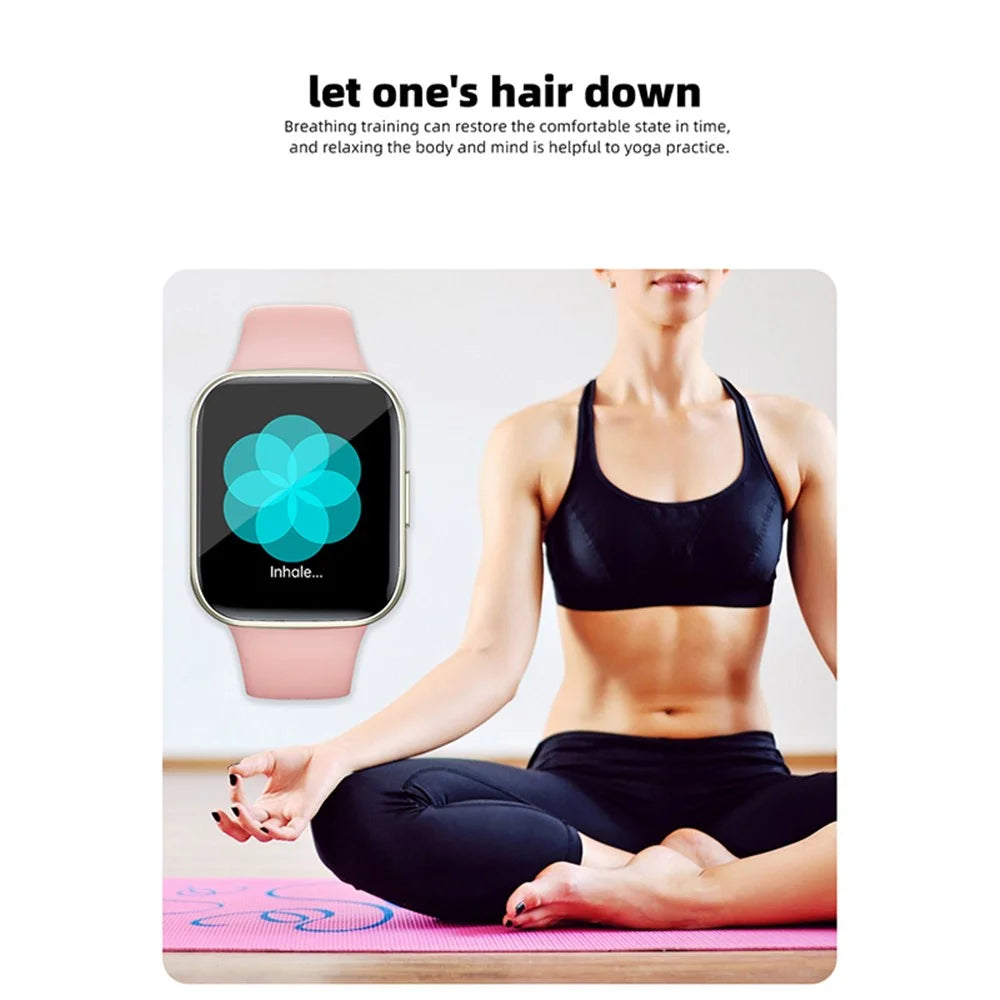 Y83 Smart Watch Bluetooth-compatible Call Heart Rate Blood Oxygen Monitor Fitness Tracker - Pink - 5