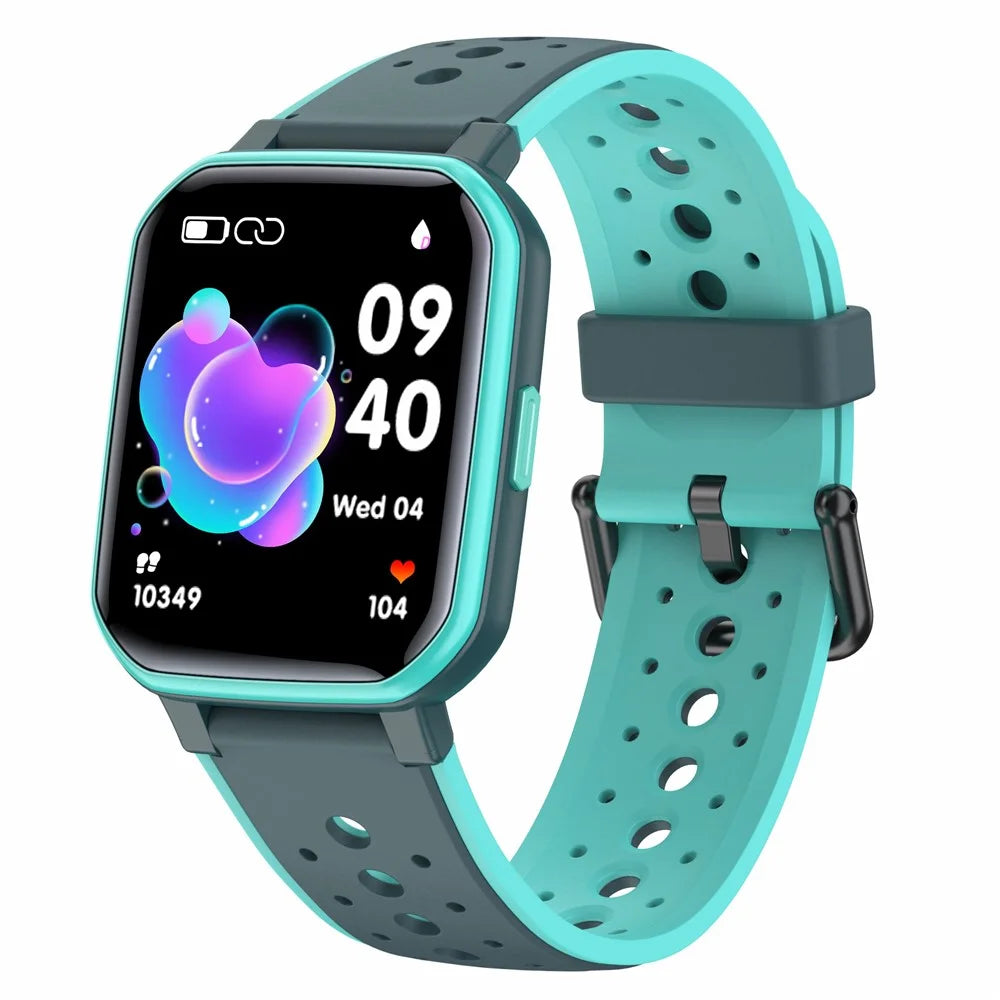 H79 Built-In 5 Games Children Smart Watch Heart Rate Sleep Monitor Sports Watch - Blue - 1