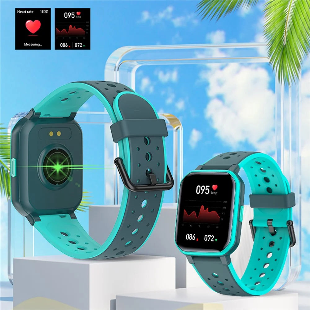 H79 Built-In 5 Games Children Smart Watch Heart Rate Sleep Monitor Sports Watch - Blue - 3