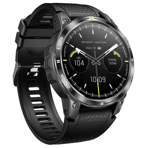 NX18 Pro 1.508-inch AMOLED Smart Watch GPS Positioning Heart Rate Health Monitoring Sports Watch - Black - 1