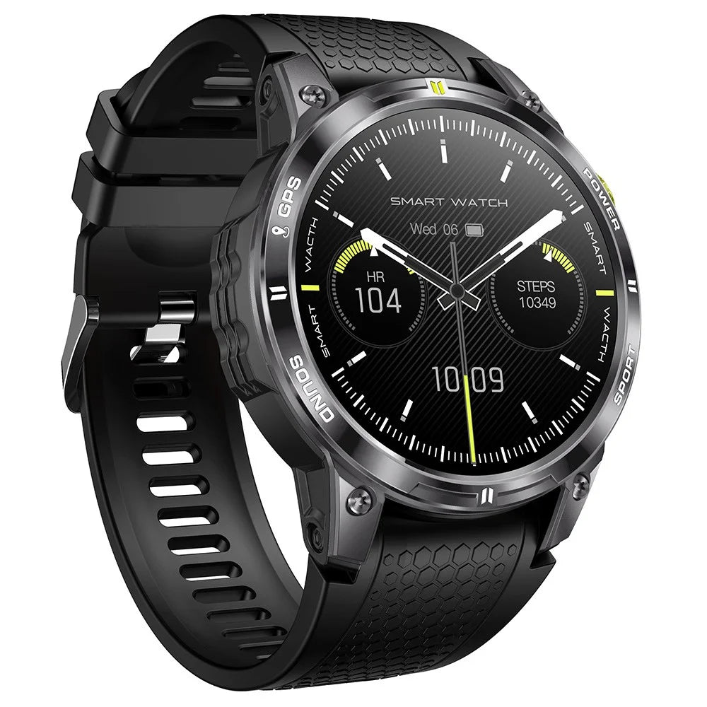 NX18 Pro 1.508-inch AMOLED Smart Watch GPS Positioning Heart Rate Health Monitoring Sports Watch - Black - 1