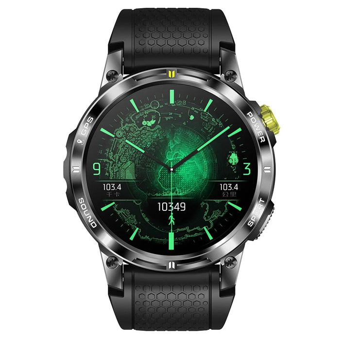 NX18 Pro 1.508-inch AMOLED Smart Watch GPS Positioning Heart Rate Health Monitoring Sports Watch - Black - 2