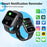 F70 Smart Watch Blood Glucose Health Monitoring Breathing Training Sports Watch, Silicone Strap - Black - 5