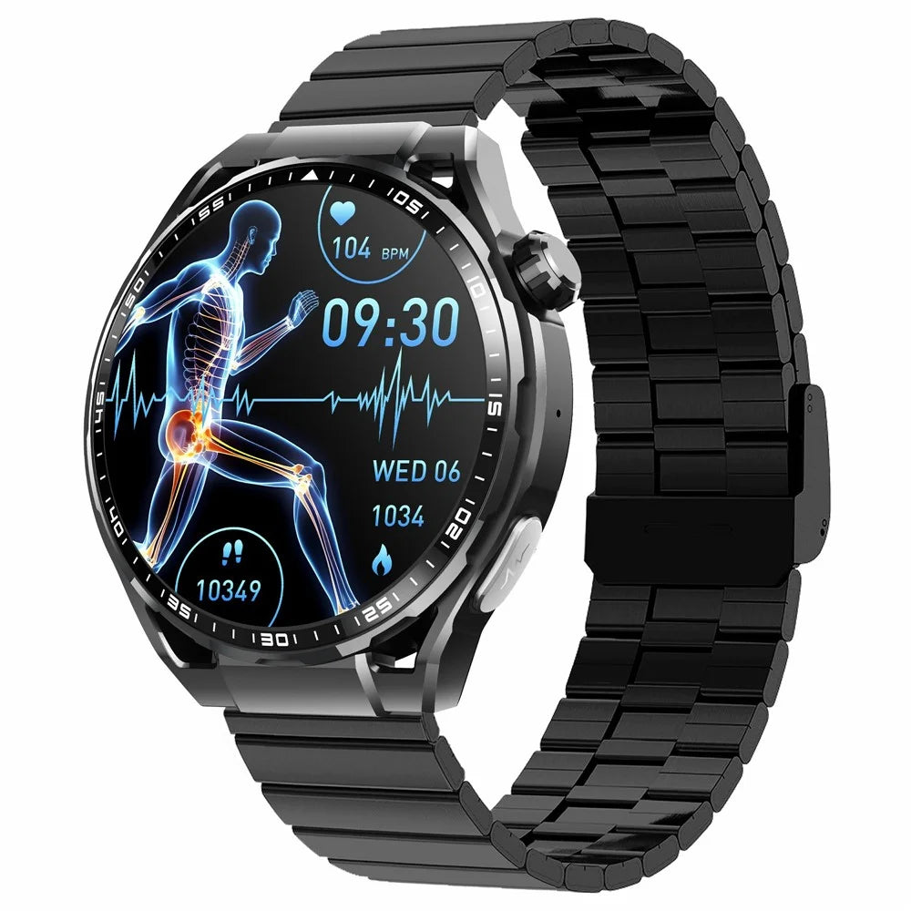 F200 Steel Strap Smart Watch SOS Non-Invasive Blood Glucose ECG Sleep Monitoring Sport Watch - 1