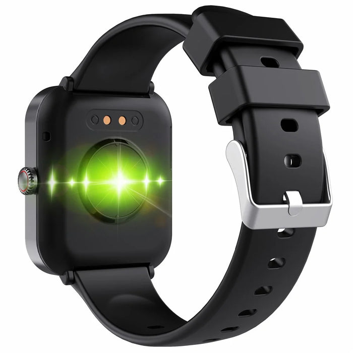 F57pro Smart Watch with Heart Rate, Blood Pressure Monitoring, Bluetooth-compatible Call, Sports Bracelet, Silicone Strap - Black - 2