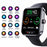 F57pro Smart Watch with Heart Rate, Blood Pressure Monitoring, Bluetooth-compatible Call, Sports Bracelet, Silicone Strap - Black - 4