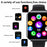 F57pro Smart Watch with Heart Rate, Blood Pressure Monitoring, Bluetooth-compatible Call, Sports Bracelet, Silicone Strap - Black - 5