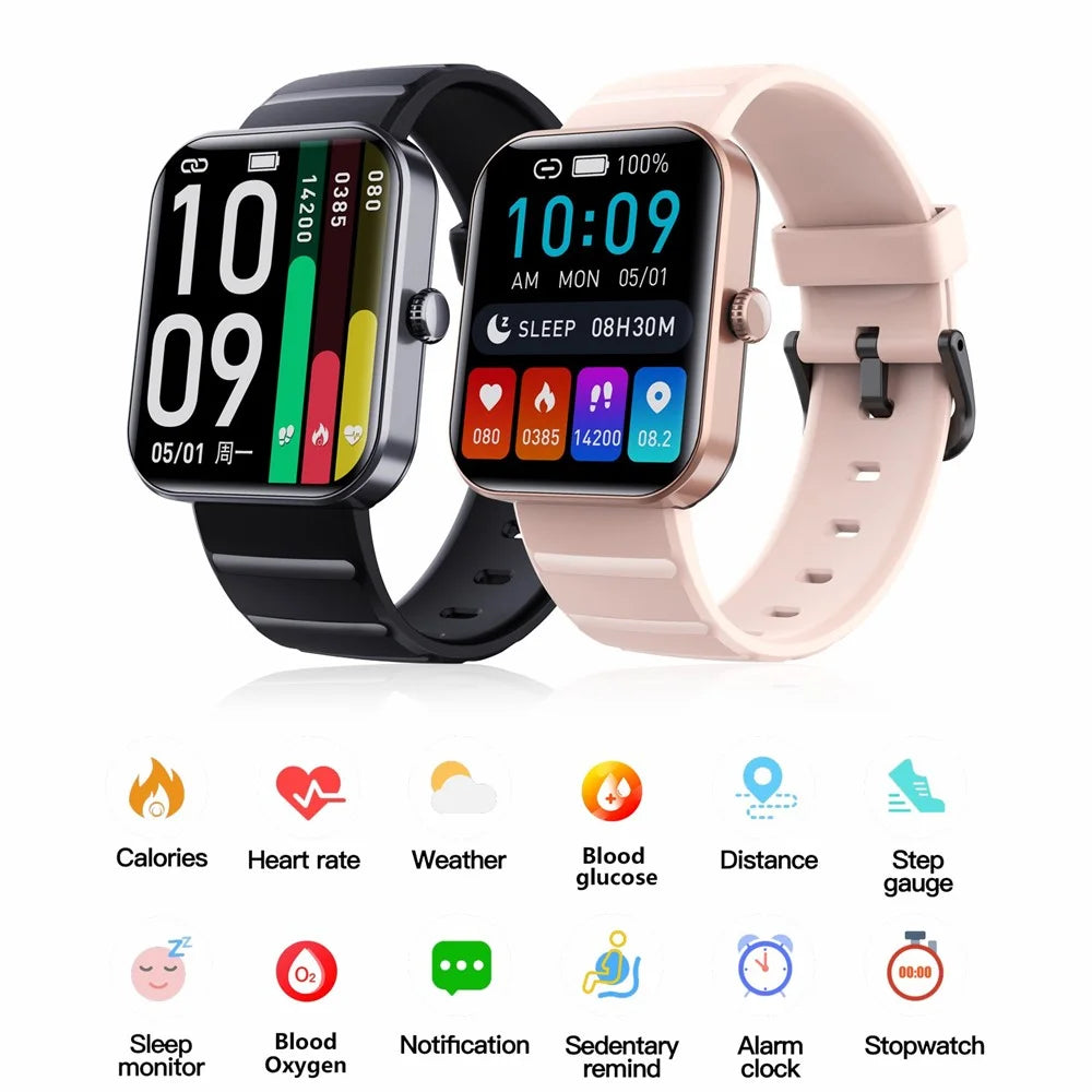 F21pro Sports Monitor Smart Watch Waterproof Health Tracker Intelligent Watch with Silicone Band - Black - 2