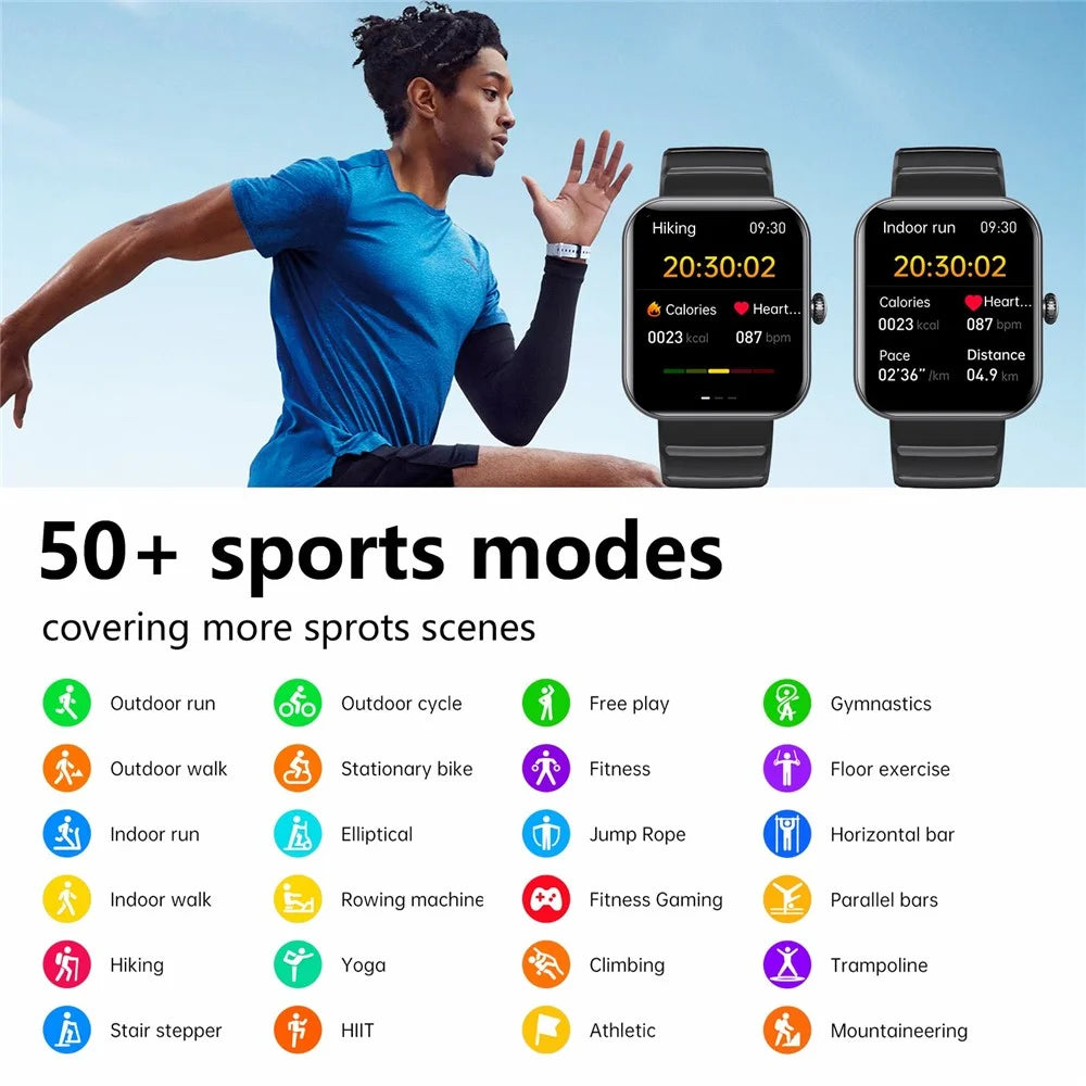 F21pro Sports Monitor Smart Watch Waterproof Health Tracker Intelligent Watch with Silicone Band - Black - 3