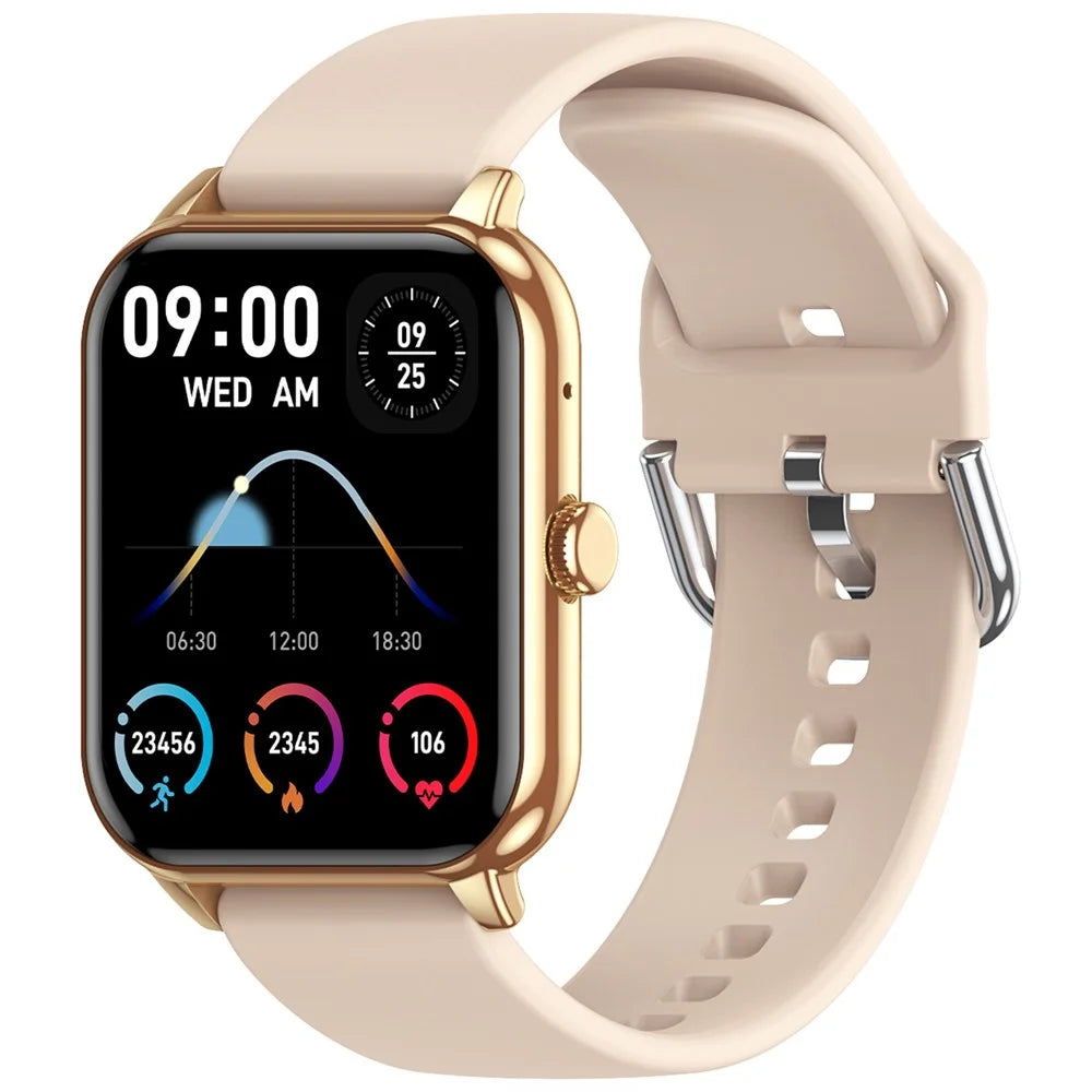 CY13 1.9 inch HD Screen Bluetooth-compatible Call Smart Watch Heart Rate Health Monitoring Sports Watch - Gold - 1