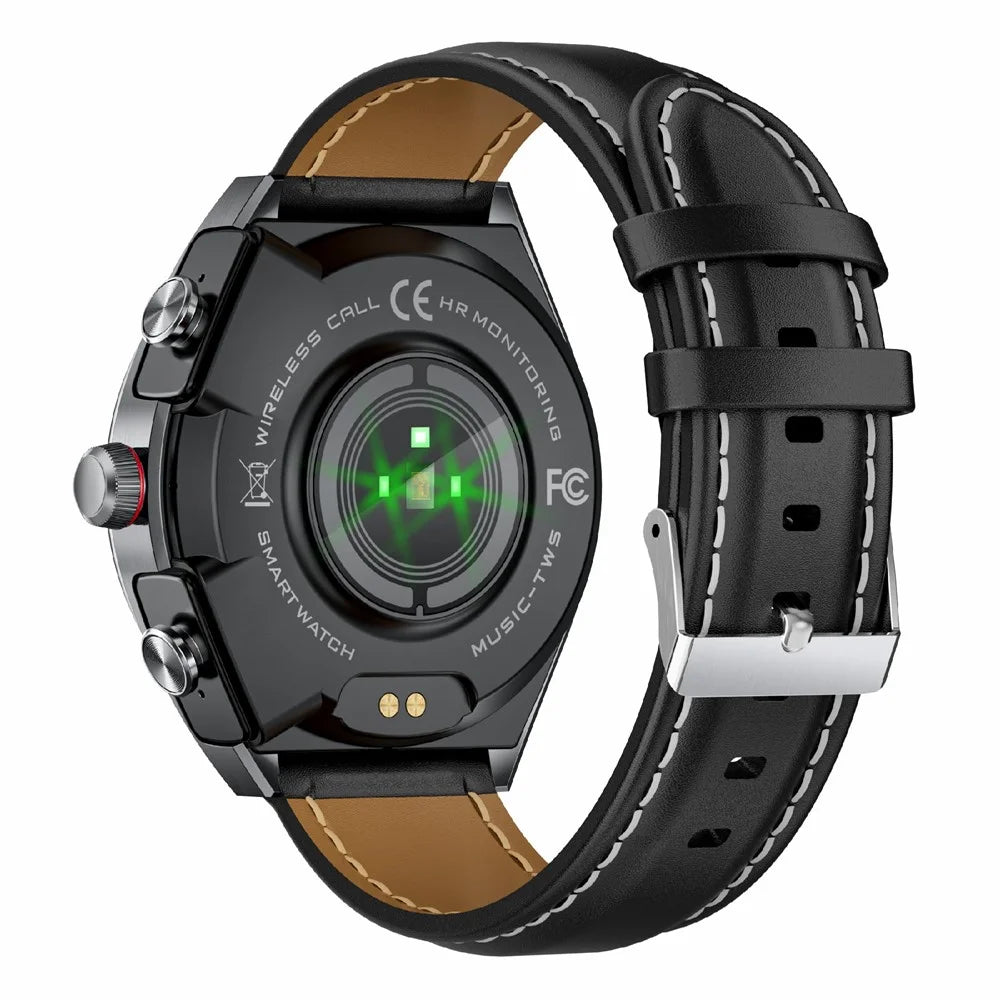 GT95 Smart Watch Earphone Bluetooth-compatible Call 1.53 inch Screen Fitness Tracker Heart Rate Monitor - Black - 2