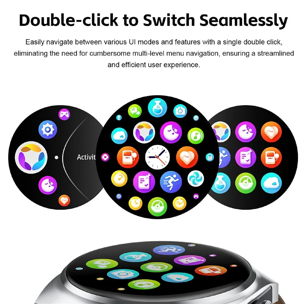 GT95 Smart Watch Earphone Bluetooth-compatible Call 1.53 inch Screen Fitness Tracker Heart Rate Monitor - Black - 4