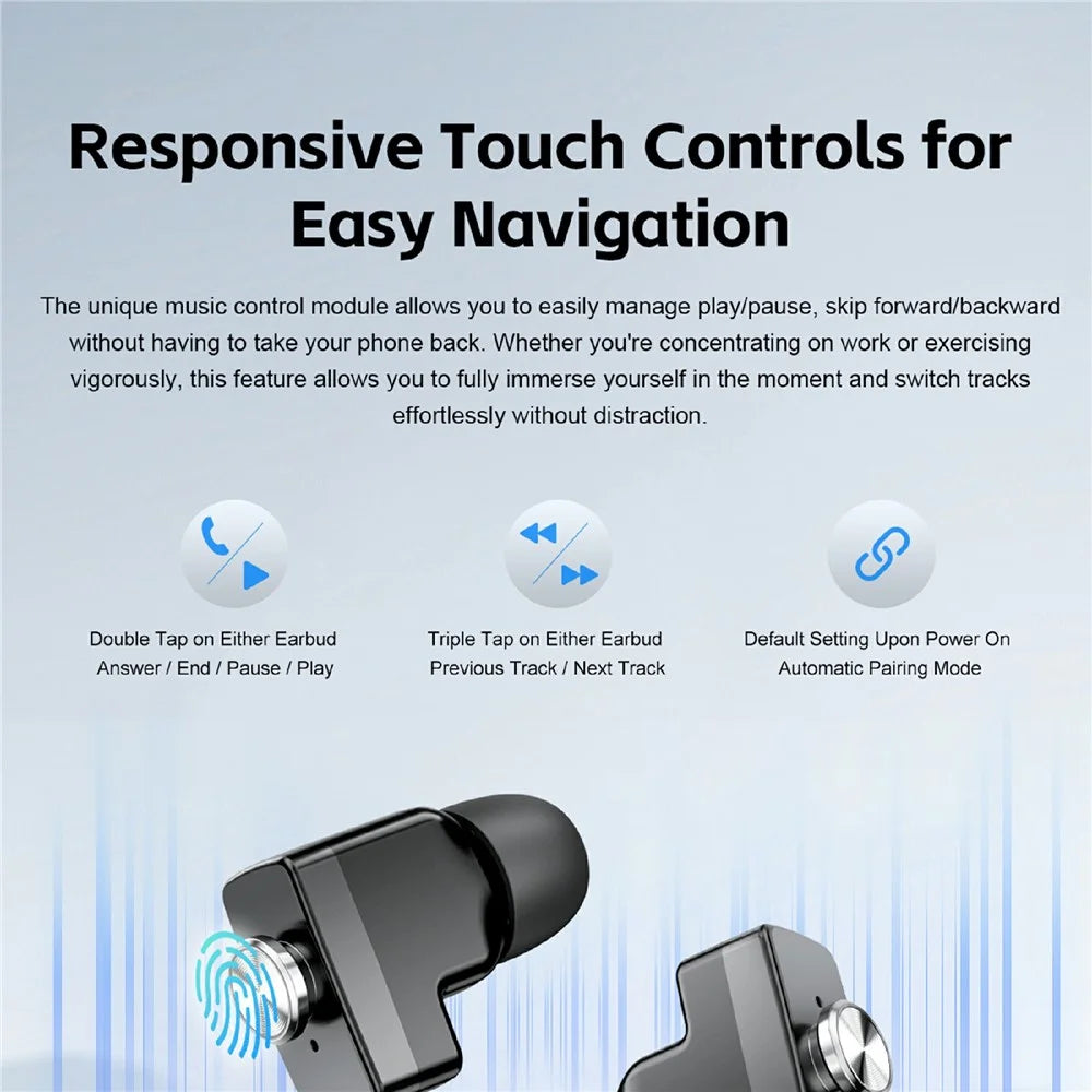 GT95 Smart Watch Earphone Bluetooth-compatible Call 1.53 inch Screen Fitness Tracker Heart Rate Monitor - Black - 6