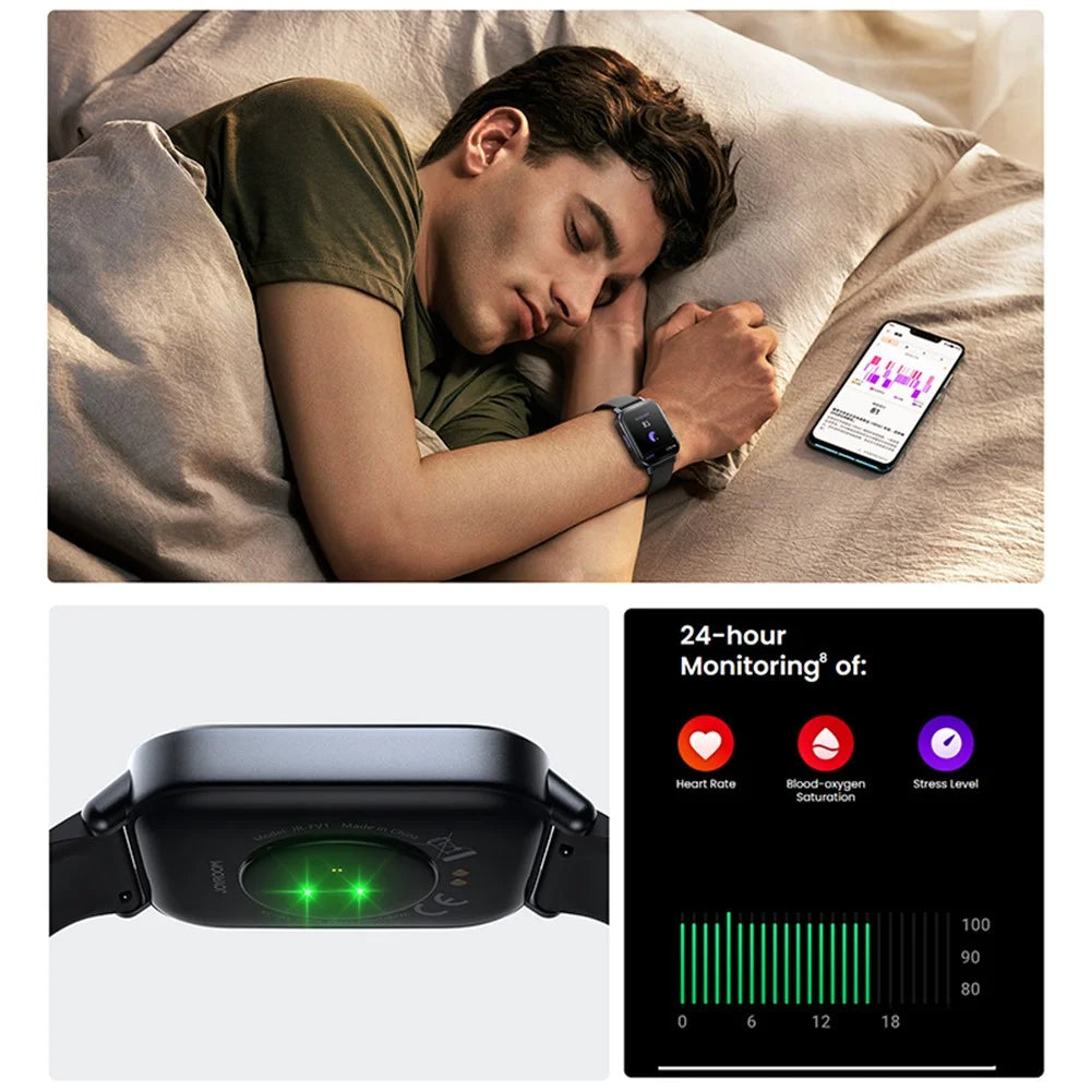 JOYROOM Fit-Life JR-FT3S 1.96-inch Bluetooth-compatible Call Smart Watch Heart Rate Health Monitoring Sports Watch - Tarnish - 7