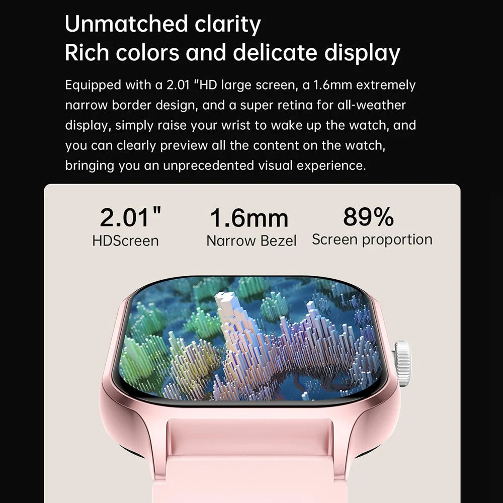 Z49 gtS4 2.01-inch Screen Smart Watch Bluetooth-compatible Call Heart Rate Sleep Health Monitoring Sports Watch - Black - 3
