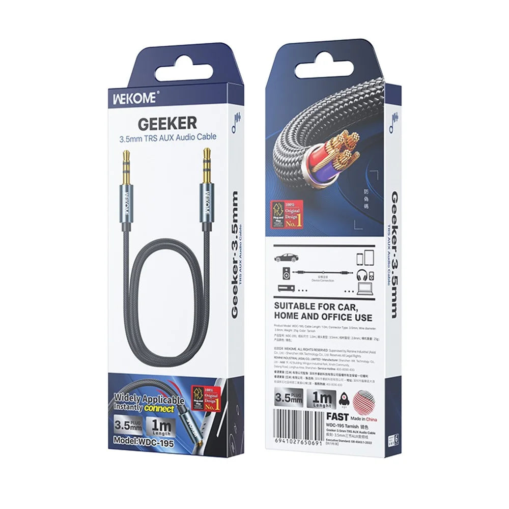 WEKOME WDC-195 3.5mm AUX Audio Cable - 7