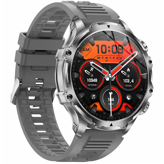 AK75 Silicone Strap Smart Watch Bluetooth-compatible Call Heart Rate Sleep Health Monitoring Sports Watch - Grey - 2