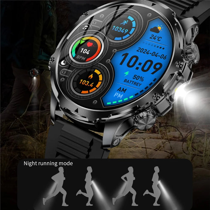 AK75 Silicone Strap Smart Watch Bluetooth-compatible Call Heart Rate Sleep Health Monitoring Sports Watch - Grey - 5