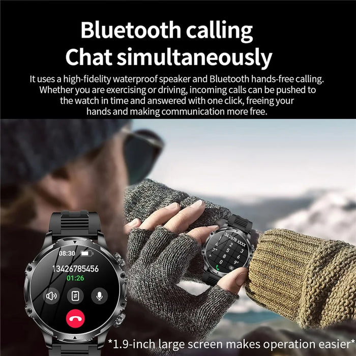 AK75 Silicone Strap Smart Watch Bluetooth-compatible Call Heart Rate Sleep Health Monitoring Sports Watch - Grey - 6
