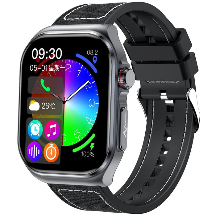 ET585 Smart Watch SOS Emergency Call ECG Function Bracelet with Nylon Strap - Black - 1