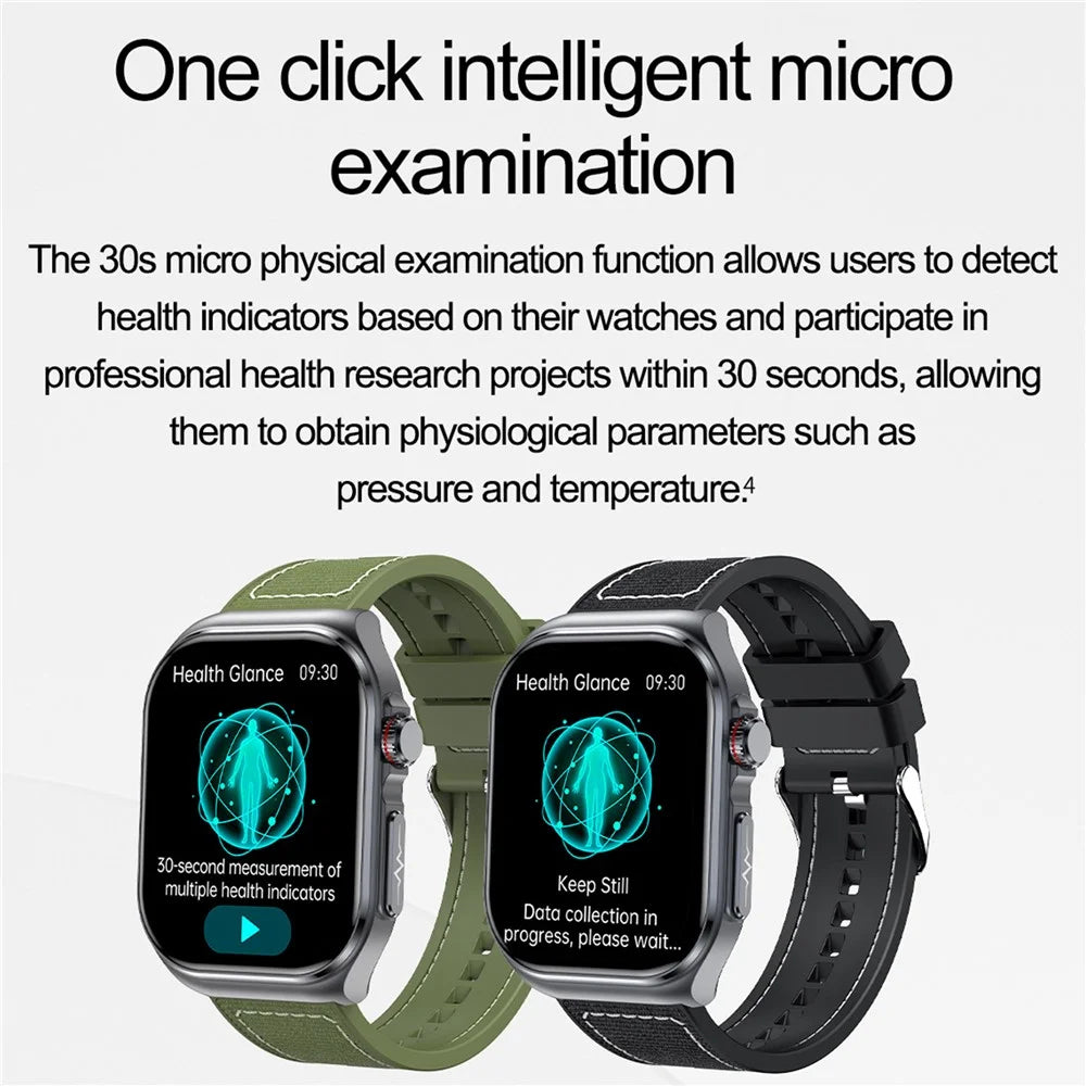 ET585 Smart Watch SOS Emergency Call ECG Function Bracelet with Nylon Strap - Black - 5