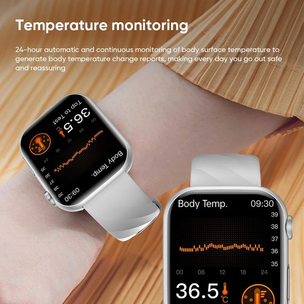 MT500 Smart Watch AMOLED Screen ECG Heart Rate Monitor Bluetooth-compatible Call Bracelet - Black - 6