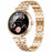 AK73 Women's Smart Watch Sports Monitor Waterproof Bracelet with Steel Strap - Gold - 1