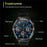 HT28 1.85 inch Screen Smart Watch Bluetooth-compatible Call Bracelet with Compass, Flashlight Function - Black - 7