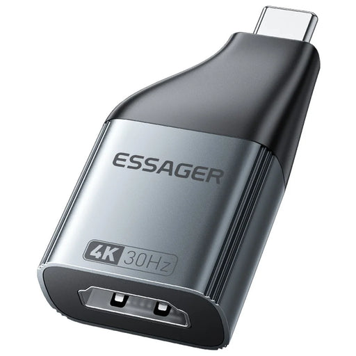 ESSAGER HD to Type-C 4K 30Hz Video Adapter Aluminum Alloy Converter - 1