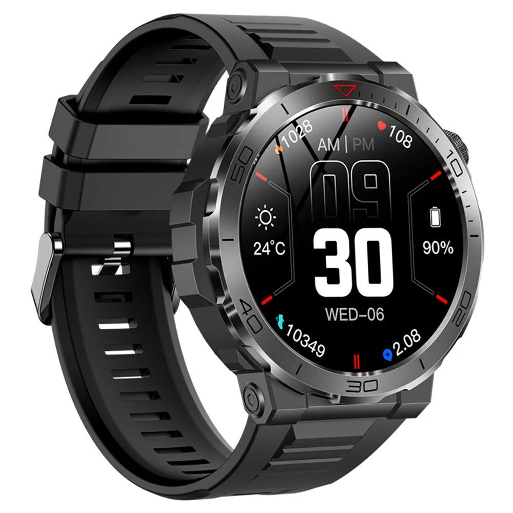 MK68 1.43-inch AMOLED Screen Bluetooth-compatible Call Smart Watch Health Monitoring Outdoor Sports Watch - Black - 2