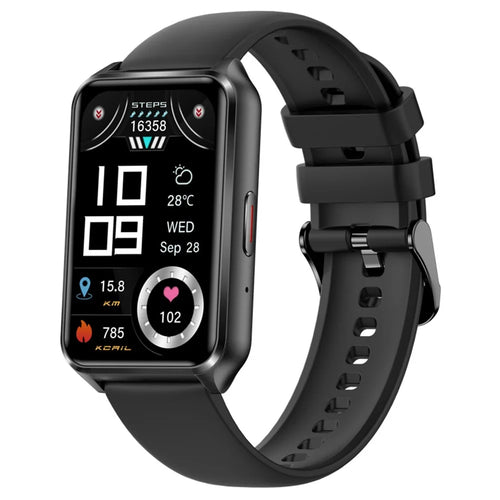 H37 1.57-inch Square Screen Bluetooth-compatible Call Smart Watch Heart Rate Blood Oxygen Monitor Sports Watch - Black - 1