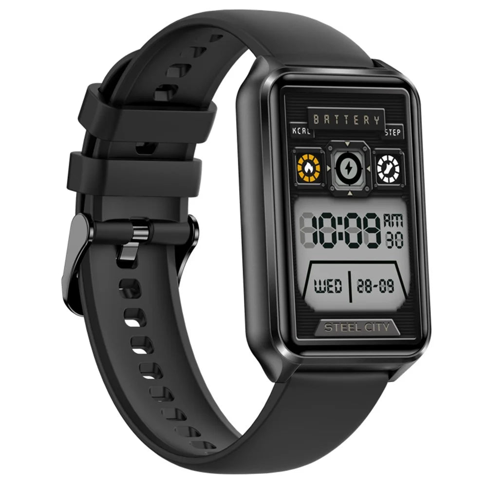 H37 1.57-inch Square Screen Bluetooth-compatible Call Smart Watch Heart Rate Blood Oxygen Monitor Sports Watch - Black - 2