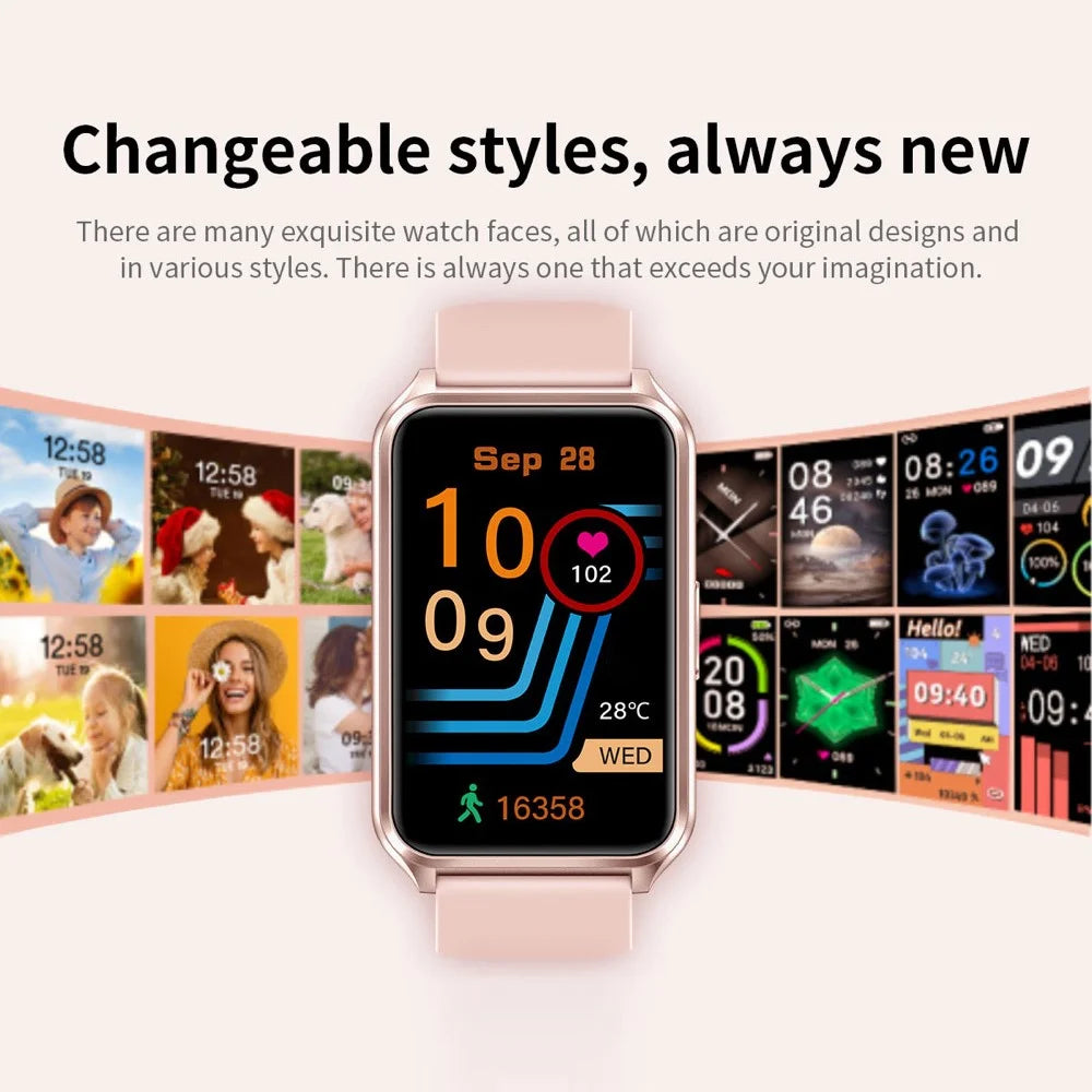 H37 1.57-inch Square Screen Bluetooth-compatible Call Smart Watch Heart Rate Blood Oxygen Monitor Sports Watch - Black - 7
