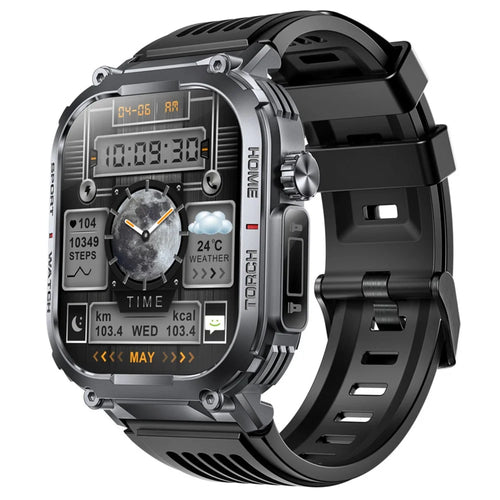 S320B 2.02-inch Bluetooth-compatible Call Smart Watch Health Monitoring Compass Function Waterproof Sports Watch - 1