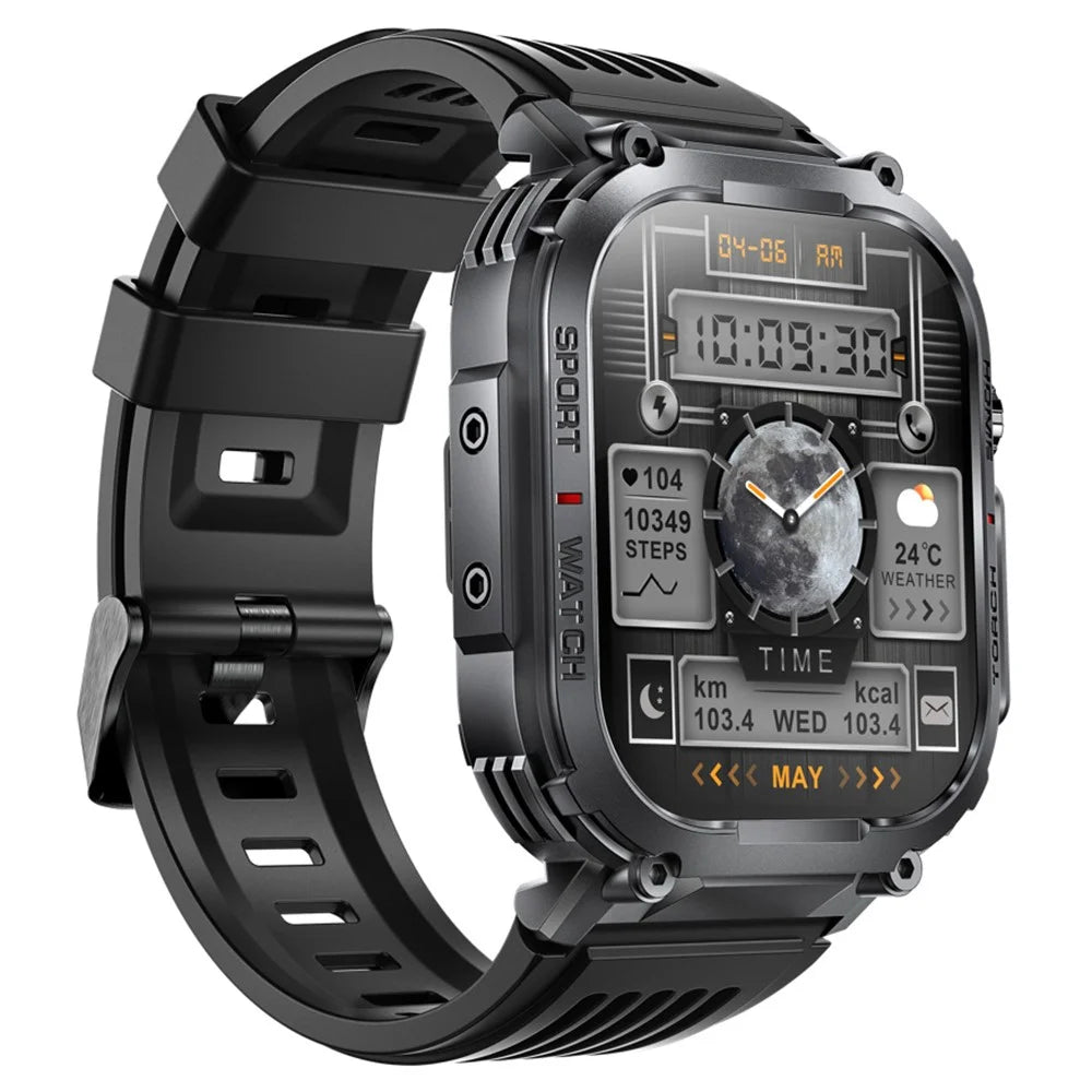 S320B 2.02-inch Bluetooth-compatible Call Smart Watch Health Monitoring Compass Function Waterproof Sports Watch - 2
