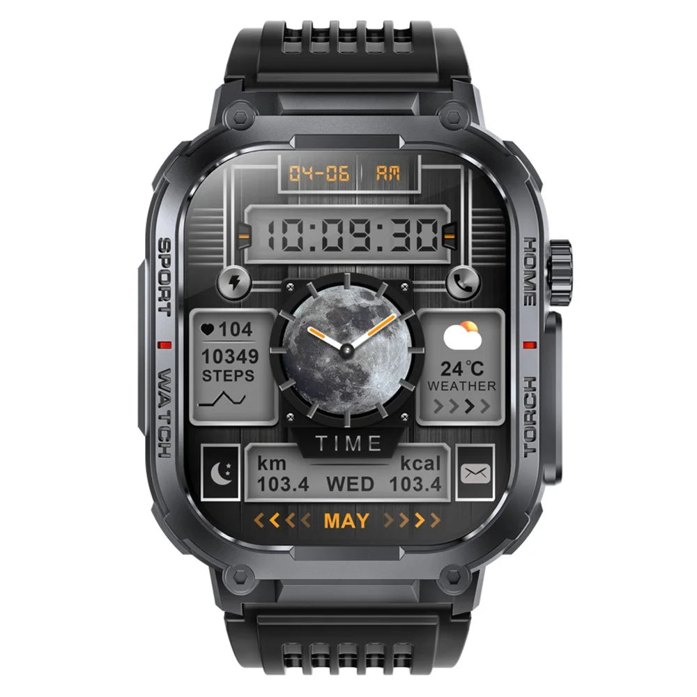 S320B 2.02-inch Bluetooth-compatible Call Smart Watch Health Monitoring Compass Function Waterproof Sports Watch - 4