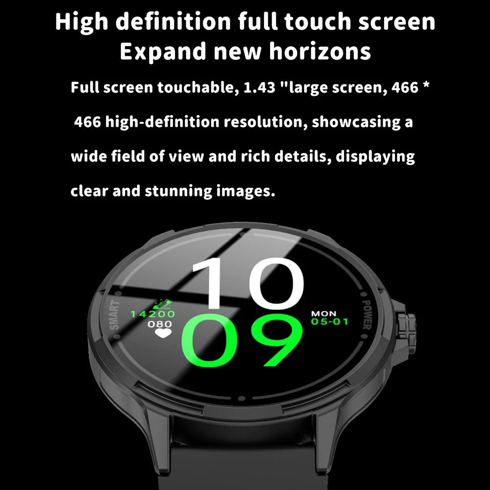 Y25 1.43-inch AMOLED Screen Bluetooth-compatible Call Smart Watch Health Monitoring Multiple Sports Modest Smart Bracelet - Black - 4
