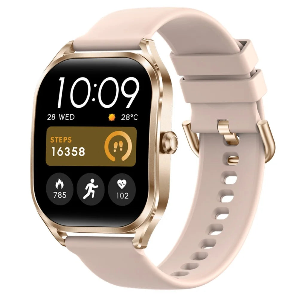 H35 2.02-inch Heart Rate Blood Pressure Monitoring Smart Watch Bluetooth-compatible Call Smart Bracelet - Gold - 1