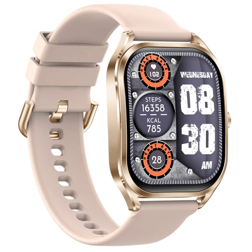 H35 2.02-inch Heart Rate Blood Pressure Monitoring Smart Watch Bluetooth-compatible Call Smart Bracelet - Gold - 2