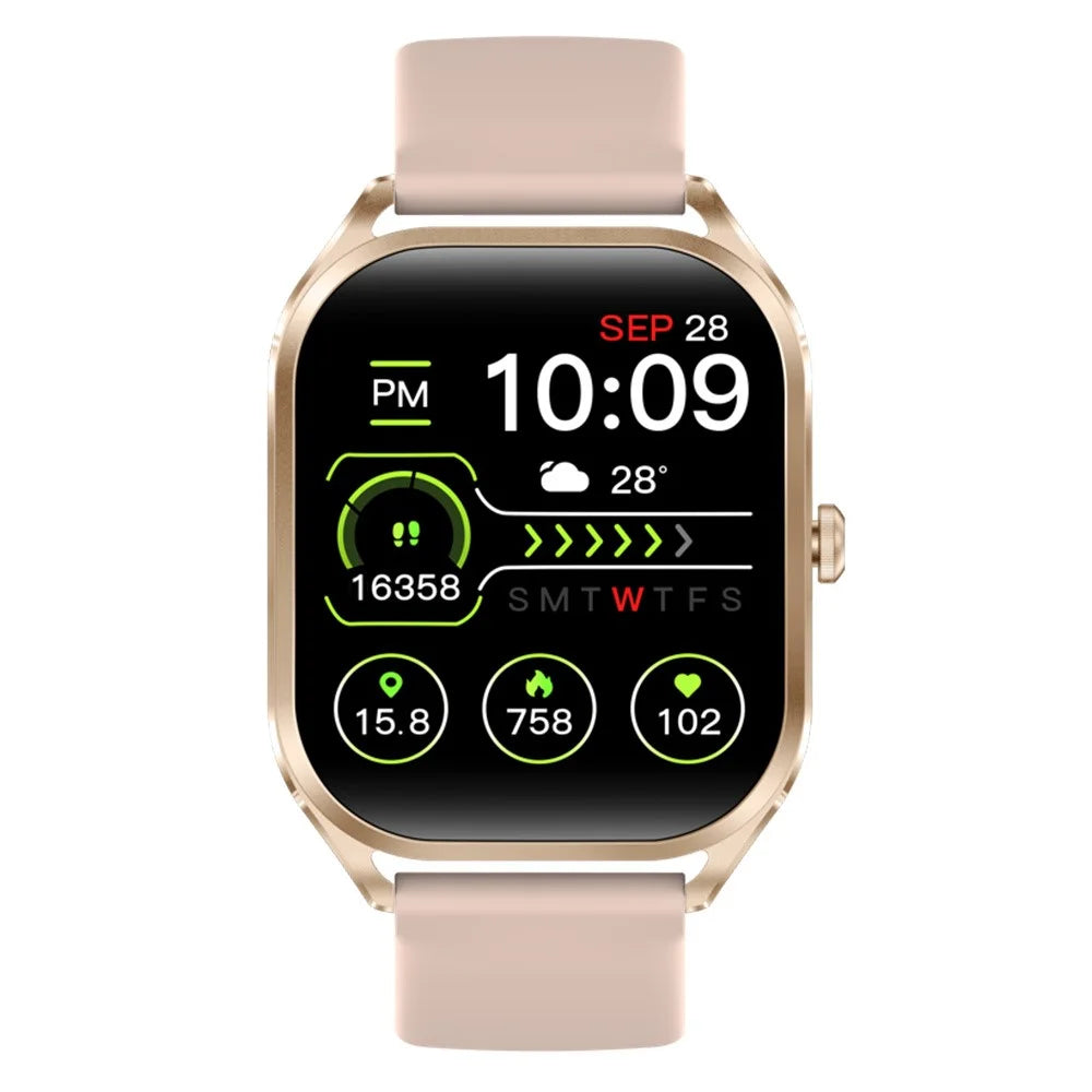 H35 2.02-inch Heart Rate Blood Pressure Monitoring Smart Watch Bluetooth-compatible Call Smart Bracelet - Gold - 3