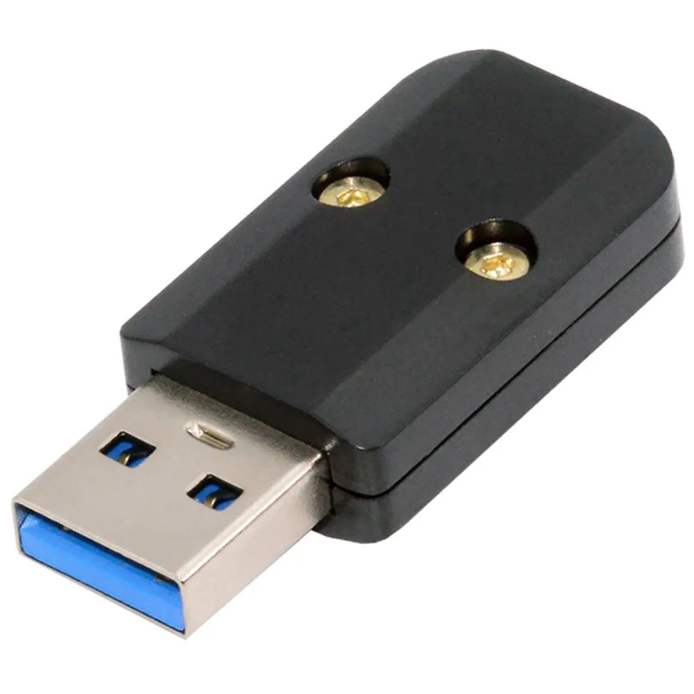 CN-024-MA Solder Type USB 3.0 Type-A Male Plug Connector with Aluminum Alloy Shell for 6.0mm Cable - 2