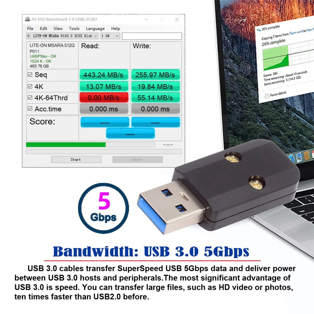 CN-024-MA Solder Type USB 3.0 Type-A Male Plug Connector with Aluminum Alloy Shell for 6.0mm Cable - 5