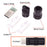 CN-026-BK USB 3.1 Type-C Male Plug Connector Solder Type with Aluminum Alloy Shell for 4.0mm-6.0mm Cable - Black - 3