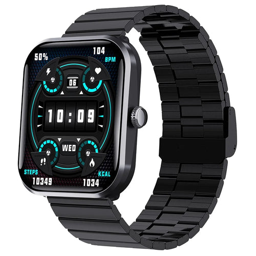 F96 Smart Watch SOS Bluetooth-compatible Call Blood Sugar Monitoring Fitness Tracker (Bamboo Joint Steel Strap) - 1