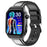 ET280 ECG Smart Watch Monitoring Blood Oxygen SOS Bracelet Wrist Band with Leather Strap - Black - 1