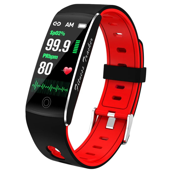 F10TA Smart Watch Heart Rate / Body Temperature Monitoring Wrist Bracelet Fitness Tracker - Red - 1